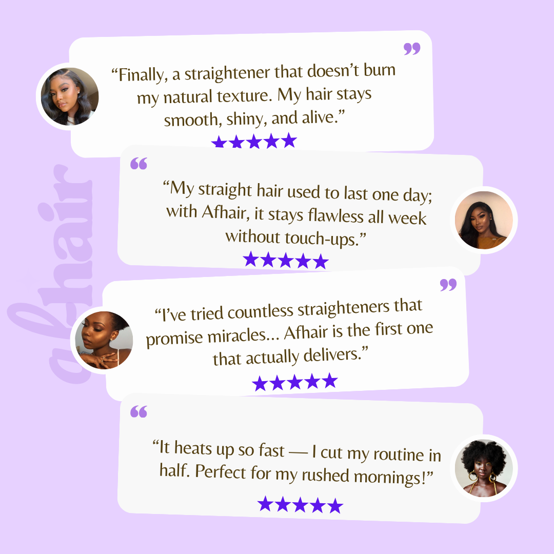 Afhair™ Pro, best straightener for Afro hair