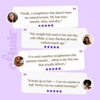 Afhair™ Pro, best straightener for Afro hair